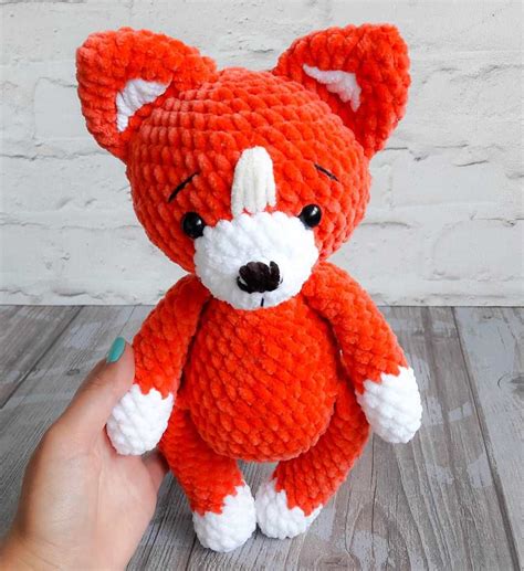 Dolls & Action Figures Dolls Amigurumi description how to knit a fox ...