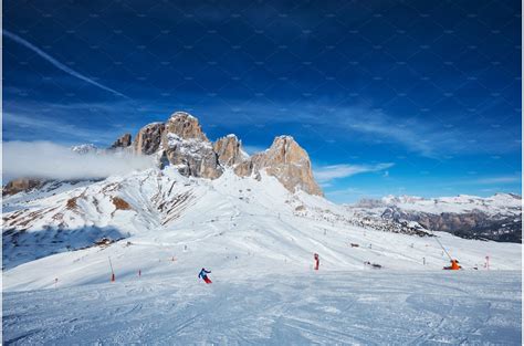 Ski resort in Dolomites, Italy | Sports & Recreation Stock Photos ~ Creative Market