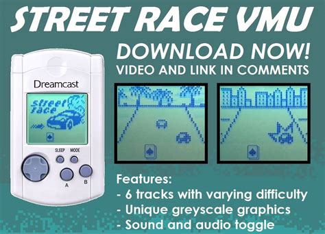 The Dreamcast Junkyard: New VMU Game Street Race Available Now