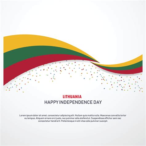 Lithuania Happy independence day Background 13341833 Vector Art at Vecteezy