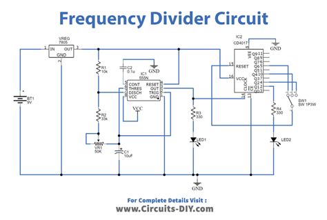 Frequency Divider Circuit with CD4017