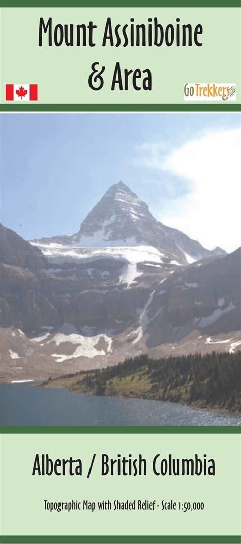 Mount Assiniboine Provincial Park map | GoTrekkers Map Store