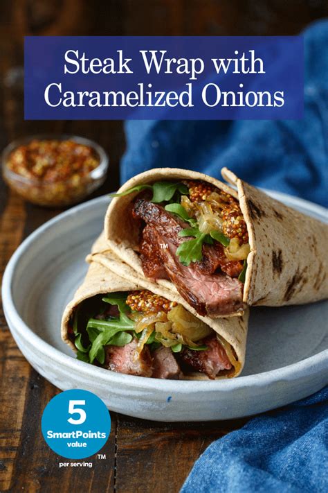 Steak Wrap with Caramelized Onions - Flatoutbread