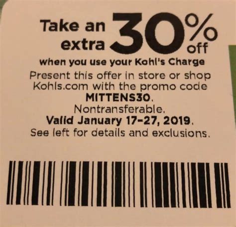 Kohls 30% OFF Coupon Code In Store and Online January 2019! | Kohls coupons, Coding, Coupons