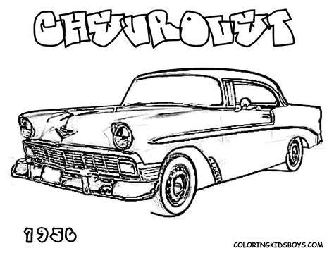 Muscle Cars Coloring Pages