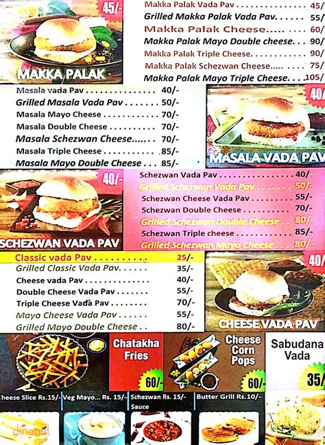 Menu of Goli Vada Pav, Jaripatka, Nagpur | Dineout discovery