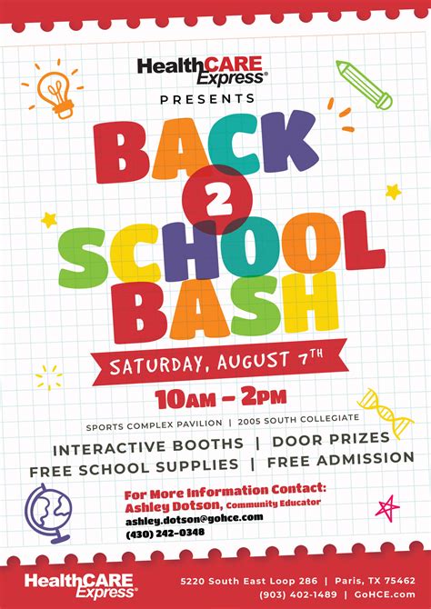 HealthCARE Express sets Back to School Bash for Aug. 7, offers free ...