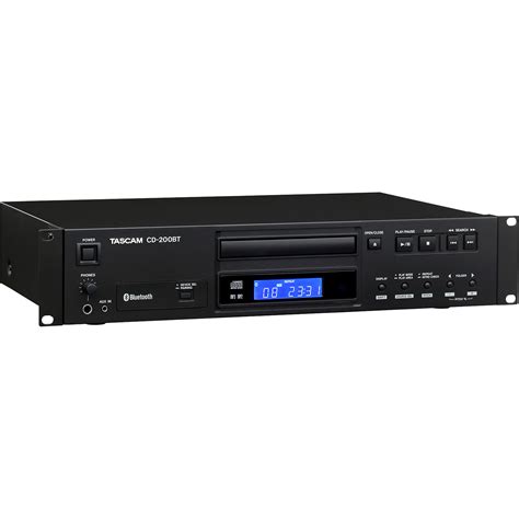 TASCAM CD-200BT Rackmount CD Player With Bluetooth CD-200BT B&H