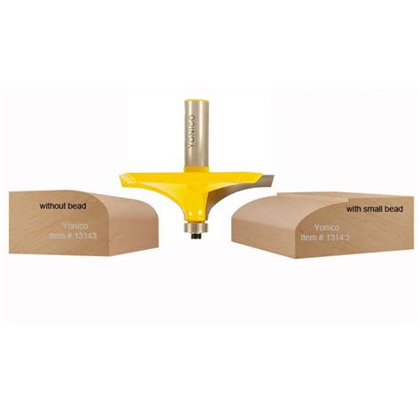 Thumbnail Table Edge Router Bit Profiles - Yonico 13143