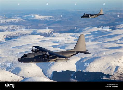 MC-130P Combat Shadow and MC-130H Combat Talon over Scotland Stock ...