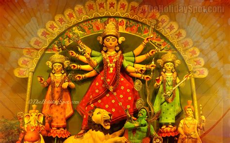 Durga Puja Wallpaper Full Size Hd - Idol Of Maa Durga - 2560x1600 Wallpaper - teahub.io