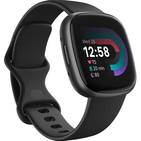 Fitbit Versa 4 Fitness Smartwatch - Black/Graphite Aluminum - Walmart.com