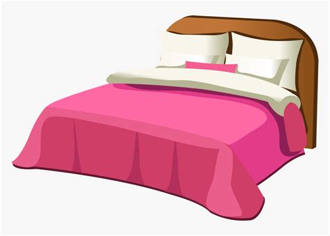 Bed Furniture Pillow - Bed Clipart, HD Png Download - kindpng