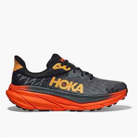 Hoka Challenger 7 Castlerock / Flame - The Shoe Library