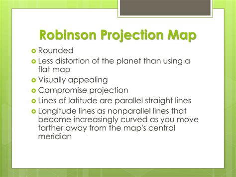 PPT - Robinson Projection Map & Mercator Projection Map PowerPoint Presentation - ID:2592794