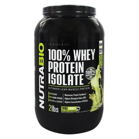 NutraBio - 100% Whey Protein Isolate Unflavored - 2 lbs. - Walmart.com ...