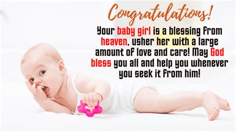 New Baby Girl Wishes - Congratulations Messages for Baby Girl | Greetings