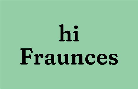 how to use fraunces font