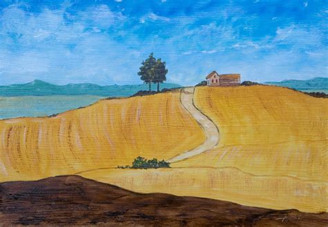 Farm House on the Hill – Oil Painting | Fine Arts Gallery - Original ...