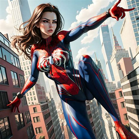 Download Ai Generated, Spider Woman, Super Hero. Royalty-Free Stock ...