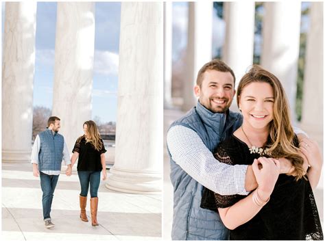 Thomas Jefferson Memorial Engagement Photos | Amy & Zach : Nikki Schell Photography