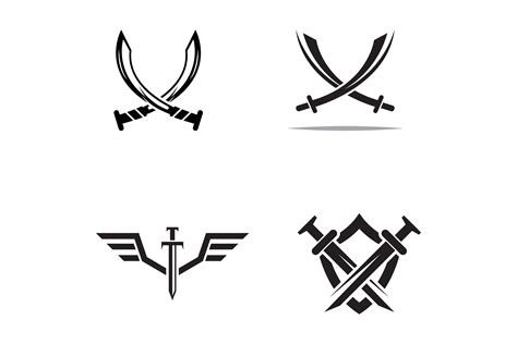 Sword and Shield Logo Graphic by Mujiyono · Creative Fabrica