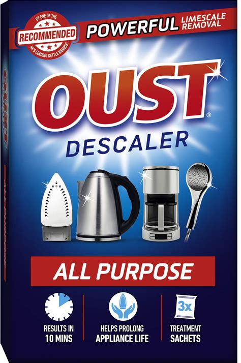 Buy Oust Powerful All Purpose Descaler, Limescale Remover – Ideal for Kettles, Coffee Machines ...