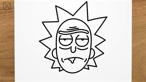 How to draw RICK (Rick and Morty) step by step, EASY - YouTube