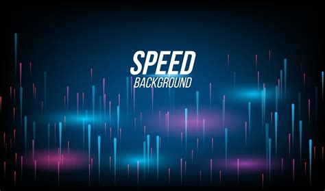 Abstract background technology high speed racing for sports of long exposure light on black ...