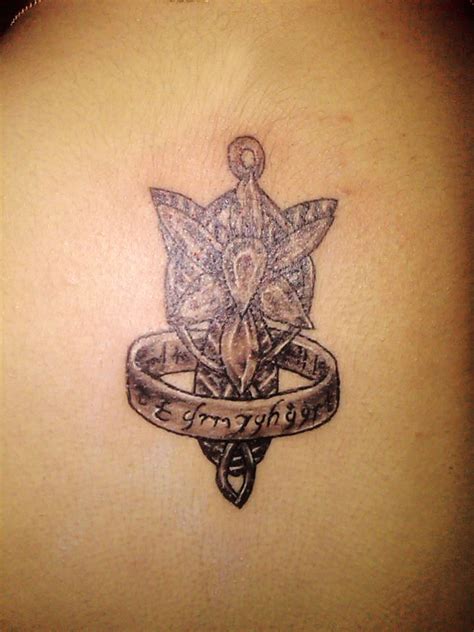 Elvish Evenstar Ring Tattoo