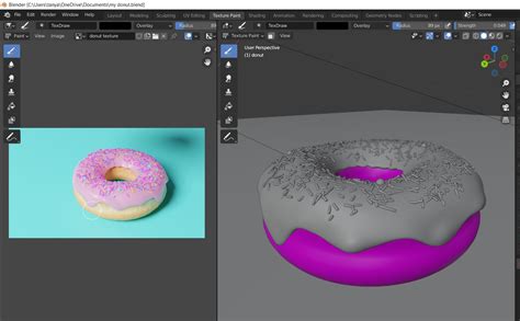 shaders - blender guru donut tutorial ... sprinkle inside my bun ...