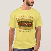 Personalized Family Reunion Cookout Picnic Hot Dog T-Shirt | Zazzle