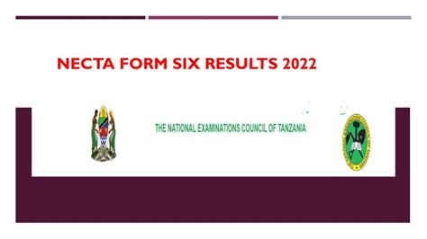 NECTA Form Six Results 2022 Matokeo Ya Kidato Cha Sita ACSEE Result ...