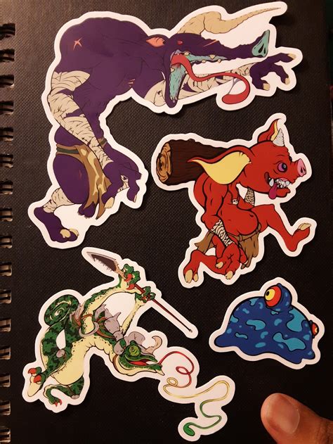 FULL SET of Zelda: BotW Inspired Stickers Bokoblin Blue | Etsy