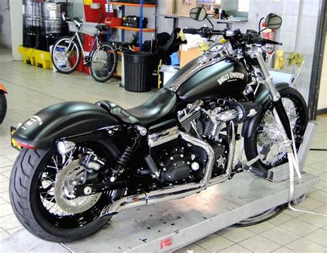 Wide glide rb racing exhaust drag bars | Harley dyna, Harley davidson ...