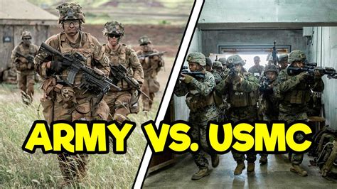 ARMY INFANTRY VS. MARINE INFANTRY - YouTube