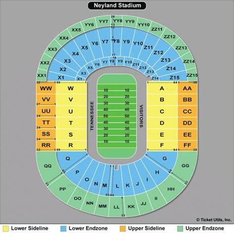 Tn Football Stadium Seating Chart - Stadium Seating Chart