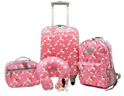 5pc Kids Luggage Set With 360° 4-Wheel Spinner System, Unicorn - Luggage - Kelly's House & Home ...