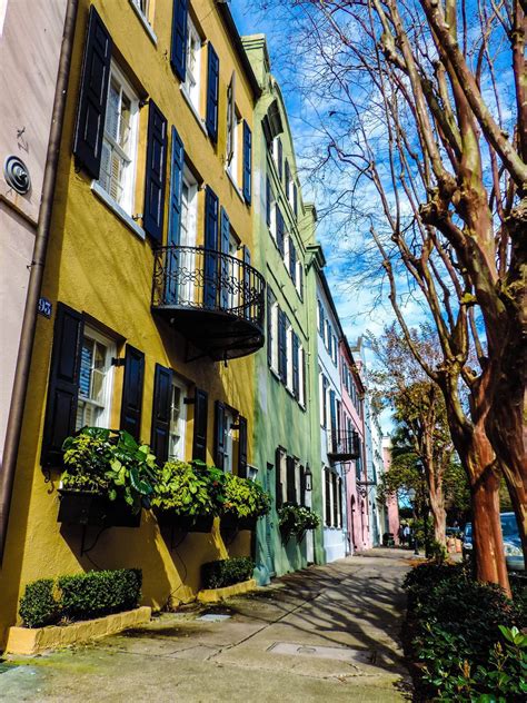 Rainbow Row, Downtown Charleston. | Beautiful places, Favorite places, Folly beach