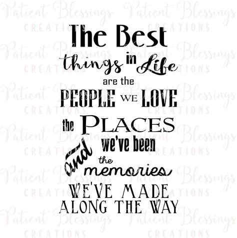 The Best Things in Life Are the People We Love the Places - Etsy UK