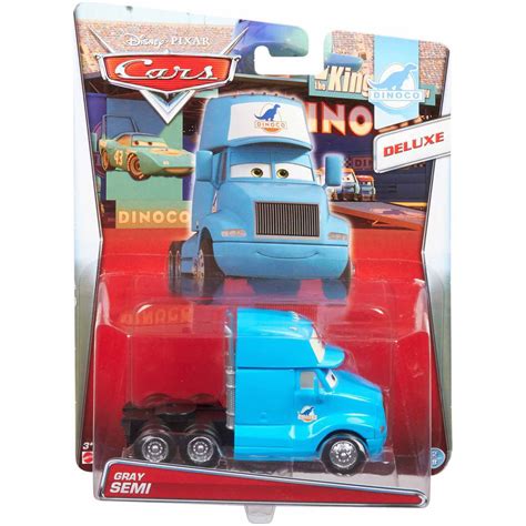 Disney Pixar Cars Movie Dinoco Deluxe Gray Semi Toy Truck - Walmart.com - Walmart.com