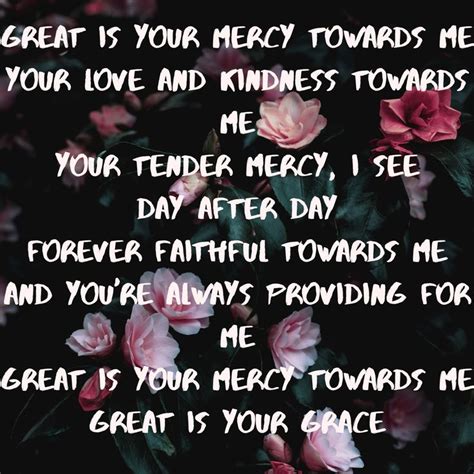 Great is Your Mercy- Donnie McClurkin | Inspirational quotes, Me too lyrics, Scripture print