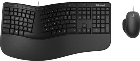 Microsoft Ergonomic Wired Mechanical Keyboard and Mouse Bundle Black ...