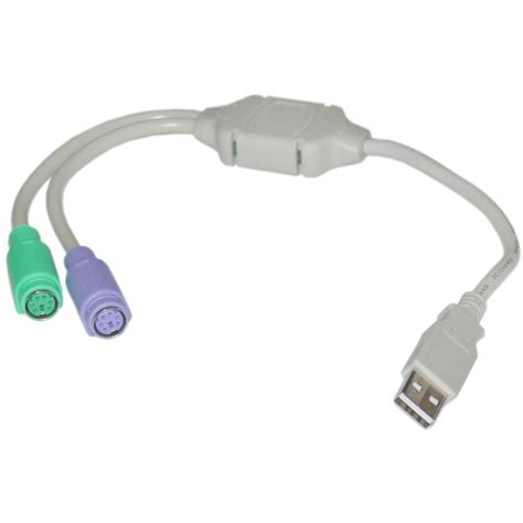 USB to PS/2 Active Adapter - USB Type A Male to 2 PS/2 Female