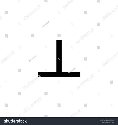 Perpendicular Symbol Vector Perpendicular Geometry Sign Stock Vector (Royalty Free) 2130258866 ...