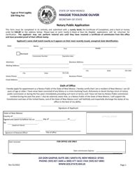 New Mexico Notary Public Application - Fill Out, Sign Online and Download PDF | Templateroller