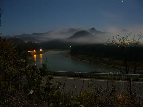 Agano River in moonlight | Photographed in moonlight. Exposu… | Flickr