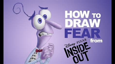 How to draw Fear from Inside Out step by step with commentary - YouTube