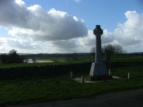 Cornhill on Tweed Roadside Cross - "HOW I THINK OF YOU ALL AT WOOLER"