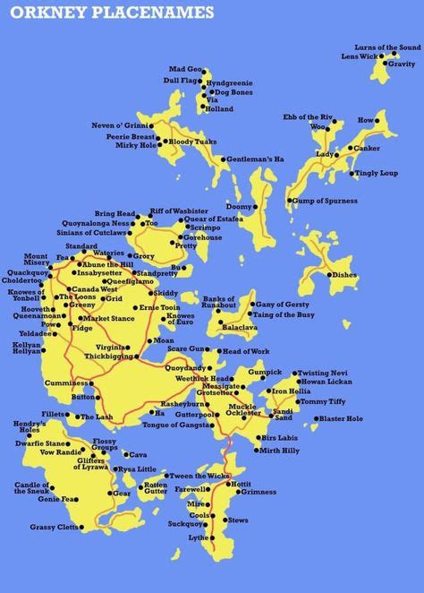 Orkney got a lot of its unusual place names from Norwegian settlers, who began to arrive in ...